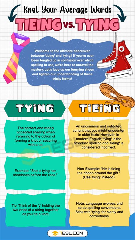 spell tieing|tie vs tying.